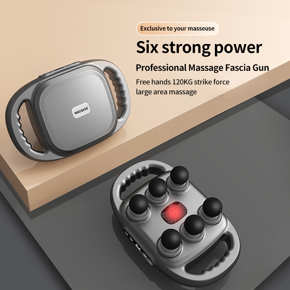 Handheld Deep Tissue Massagers  Percussion Massage Gun  6-Head Back Massager For Muscle Relaxation In Back Leg Neck Shoulder And Body Gifts For Families And Friends