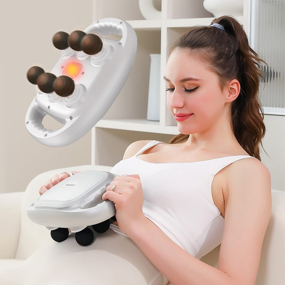 Handheld Deep Tissue Massagers  Percussion Massage Gun  6-Head Back Massager For Muscle Relaxation In Back Leg Neck Shoulder And Body Gifts For Families And Friends
