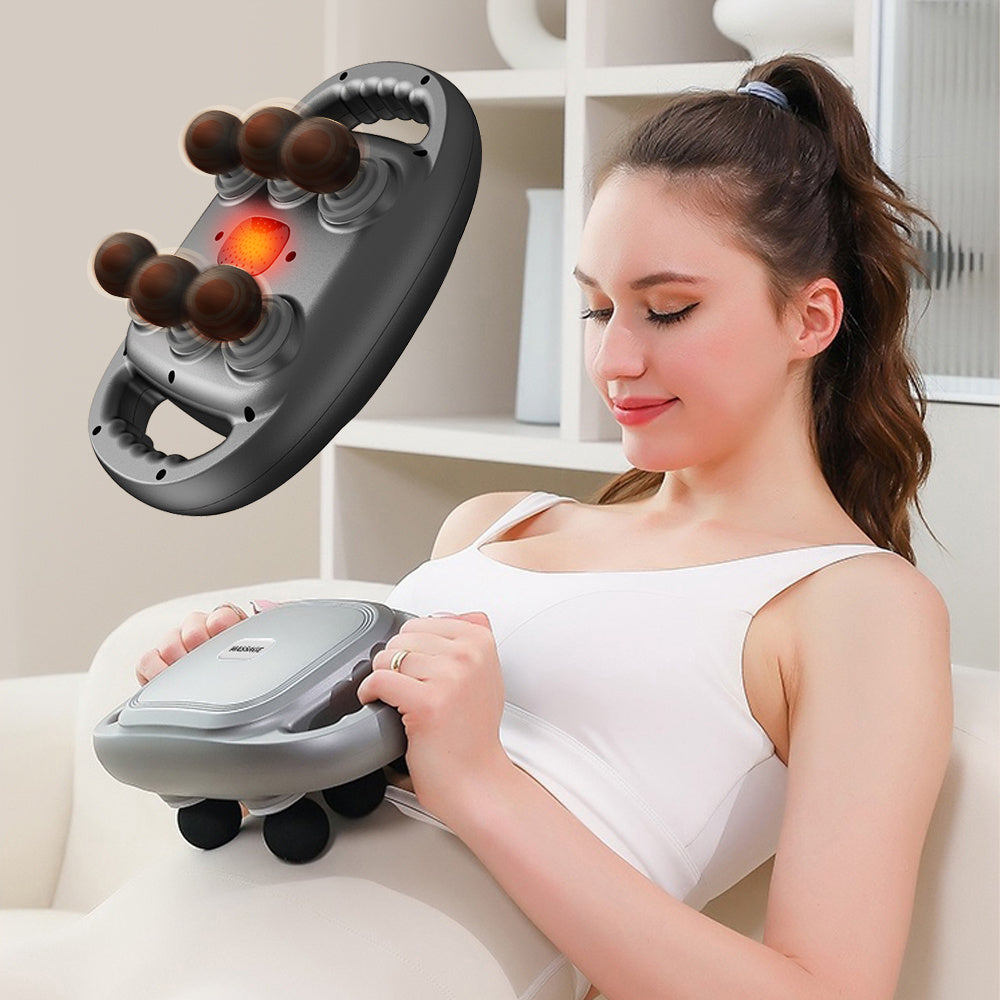 Handheld Deep Tissue Massagers  Percussion Massage Gun  6-Head Back Massager For Muscle Relaxation In Back Leg Neck Shoulder And Body Gifts For Families And Friends